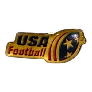 USA Football Lapel Pin Tie Collar Vintage Americana Patriot